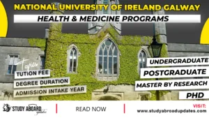 National University of Ireland Galway Health & Medicine Programs