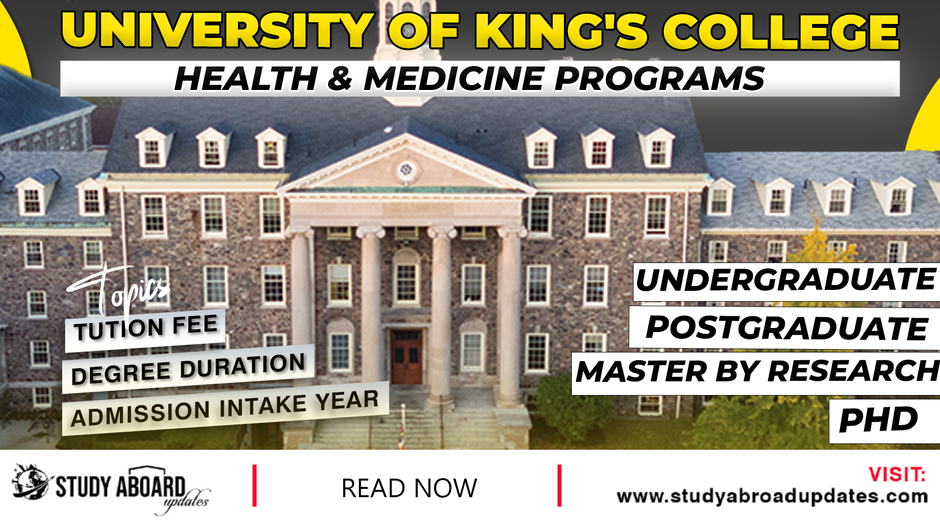 Kings Health Science University of King's College Health & Medicine Programs