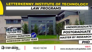 Letterkenny Institute of Technology Law Programs
