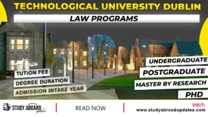 Technological University Dublin Law Programs