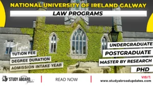 National University of Ireland Galway Law Programs