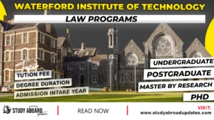 Waterford Institute of Technology Law Programs