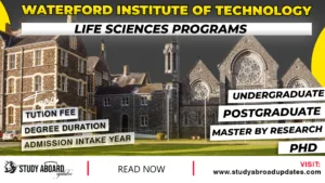 Waterford Institute of Technology Life Sciences Programs