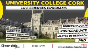 University College Cork Life Sciences programs