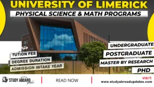 University of Limerick Physical Science & Math Programs