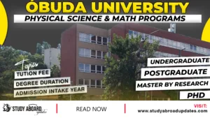 Óbuda University Physical Science & Math Programs