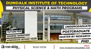 Dundalk Institute of Technology Physical Science & Math Programs