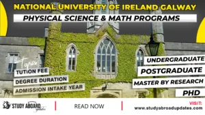 National University of Ireland Galway Physical Science & Math Programs