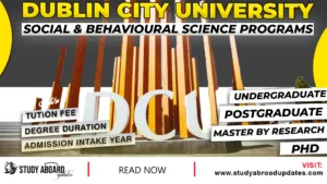 Dublin City University Social & Behavioural Science Programs
