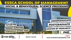 ESSCA School of Management Social & Behavioural Science Programs