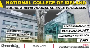National College of Ireland Social behaviour & Sciences Programs