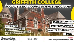 Griffith College Social & Behavioural Science Programs