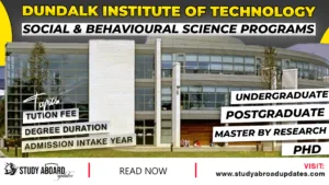 Dundalk Institute of Technology Social & Behavioural Science Programs