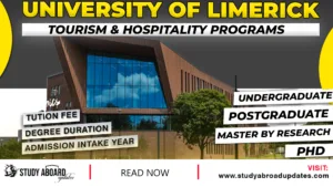 University of Limerick Tourism & Hospitality Programs