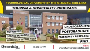 Technological University of the Shannon: Midlands Tourism & Hospitality Programs