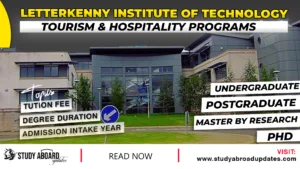 Letterkenny Institute of Technology Tourism & Hospitality Programs