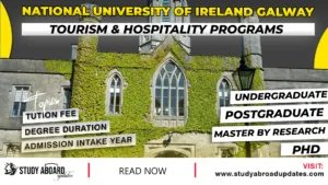 National University of Ireland Galway Tourism & Hospitality Programs
