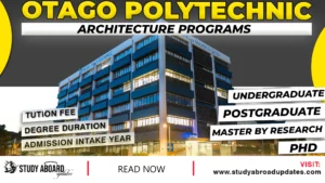 Otago Polytechnic Architecture Programs