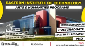 Eastern Institute of Technology Arts & Humanities Programs