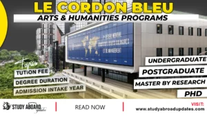 Le Cordon Bleu Arts & Humanities Programs