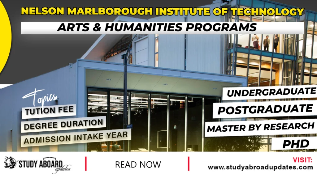 Nelson Marlborough Institute of Technology Arts & Humanities Programs