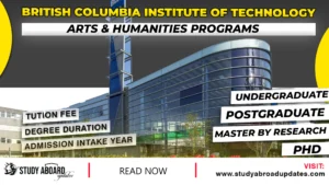 British Columbia Institute of Technology Arts & Humanities Programs