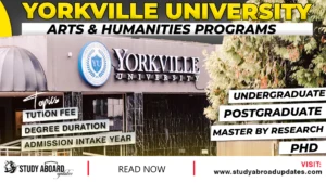 Yorkville University Arts & Humanities Programs
