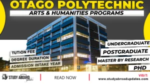 Otago Polytechnic Arts & Humanities Programs