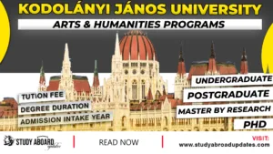 Kodolányi János University Arts & Humanities Programs