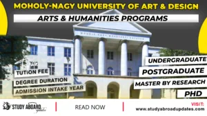 Moholy-Nagy University of Art & Design Arts & Humanities Programs