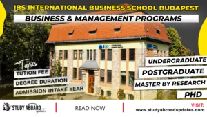 FEEDBACK SEND US QUERY IBS International Business School Budapest Business & Management Programs