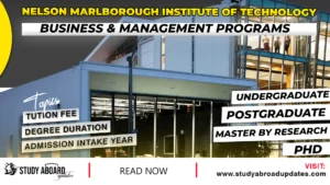 Nelson Marlborough Institute of Technology Business & Management Programs