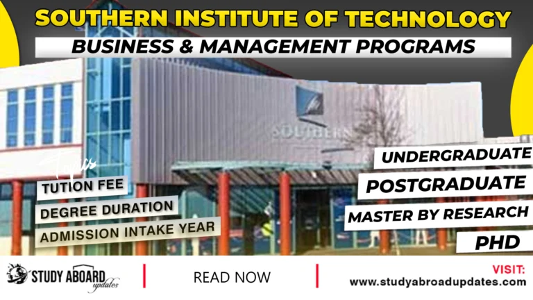 Southern Institute of Technology Business & Management Programs