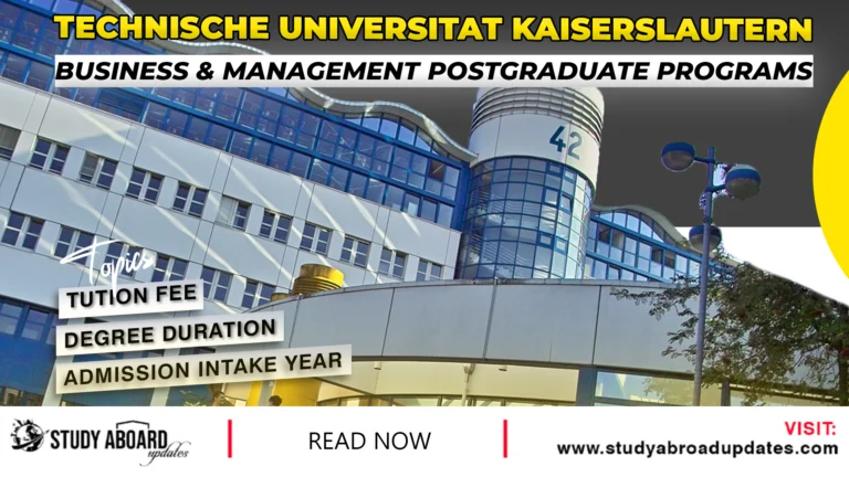 Business & Management Postgraduate