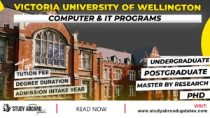 Victoria University of Wellington Computer & IT Programs