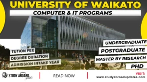 University of Waikato Computer & IT Programs