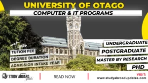 University of Otago Computer & IT Programs
