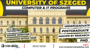 University of Szeged Computer & IT Programs