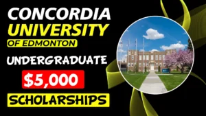 Concordia University of Edmonton Scholarships Undergraduate