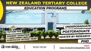 New Zealand Tertiary College Education Programs