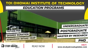 Toi Ohomai Institute of Technology Education Programs