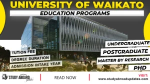 University of Waikato Education Programs