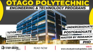 Otago Polytechnic Engineering & Technology Programs