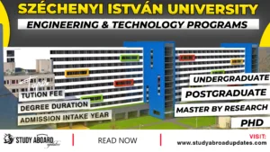 Széchenyi István University Engineering & Technology Programs