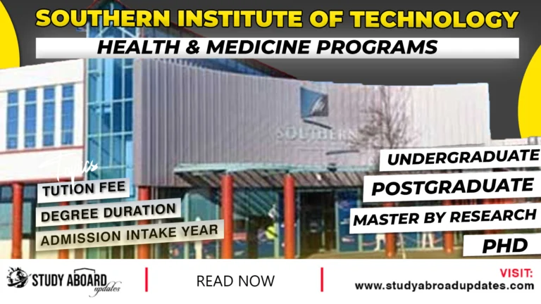 Southern Institute of Technology Health & Medicine Programs