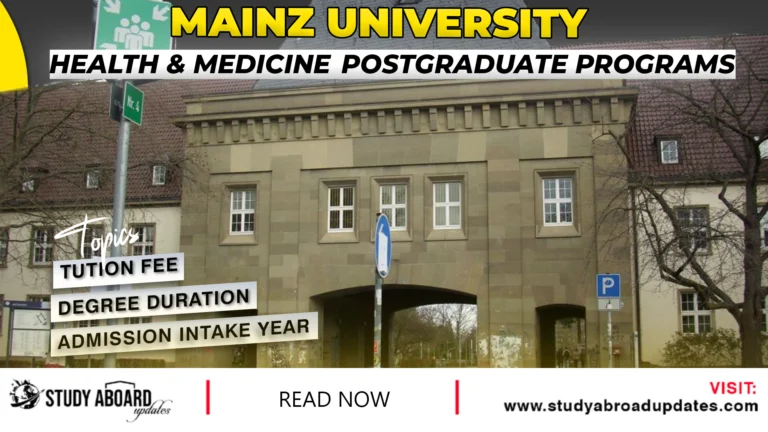 Health & Medicine Postgraduate