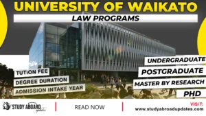 University of Waikato Law Programs