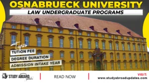 Law Undergraduate