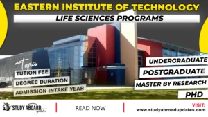 Eastern Institute of Technology Life Sciences Programs