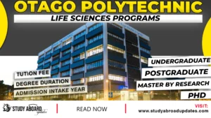 Otago Polytechnic Life Sciences Programs